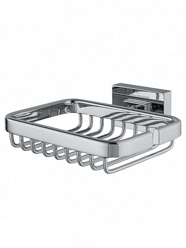 Мыльница с держателем WONZON & WOGHAND FLAT WW-9724 хром купить в интернет-магазине сантехники Sanbest