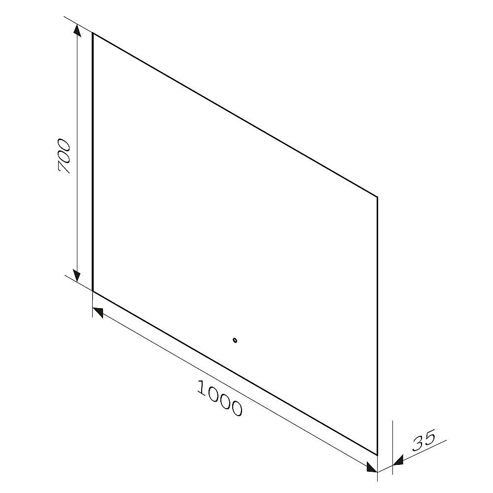 Зеркало с Led подсветкой AM.PM X-Joy M85MOX11001S 100 в ванную от интернет-магазине сантехники Sanbest