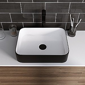 Раковина Grossman Color GR-4043BW черно-белый купить в интернет-магазине Sanbest