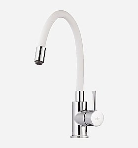 Смеситель для кухни Webert Viper VP920602744 хром/белый купить в интернет-магазине сантехники Sanbest