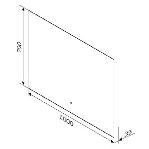 Зеркало с Led подсветкой AM.PM X-Joy M85MOX11001S 100 в ванную от интернет-магазине сантехники Sanbest