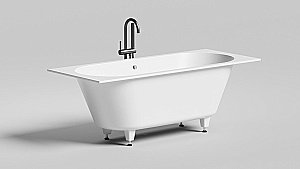 Ванна Salini Ornella AXIS S-Sense 170x70 104613G белая купить в интернет-магазине Sanbest