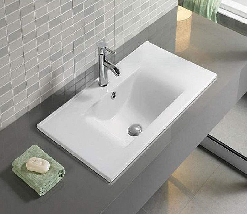 Раковина Ceramalux N 81 JY-807-80 белая купить в интернет-магазине Sanbest