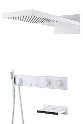 Душевая система Boheme Zodiac 133-2-MW белая матовая купить в интернет-магазине сантехники Sanbest