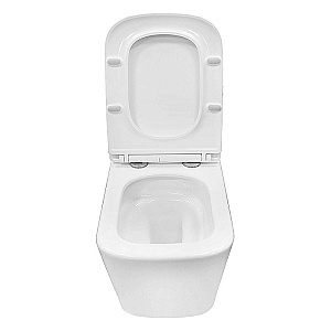 Унитаз подвесной Azario Armonia AZ-2403 MB черный матовый, безободковый, с крышкой микролифт, слив торнадо купить в интернет-магазине Sanbest