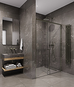 Душевая дверь Timo TDSS-150/13C-8L/R 150 профиль никель/стекло прозрачное купить в интернет-магазине Sanbest