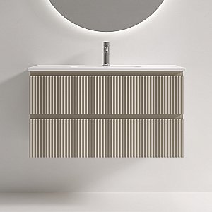 Тумба с раковиной Sancos Snob R SNR90/39CE/CN7030 Beige Soft для ванной в интернет-магазине Sanbest
