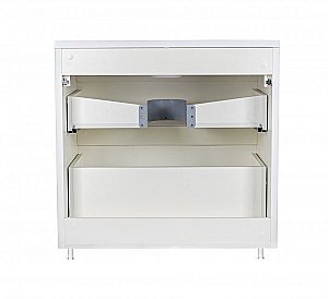 Тумба с раковиной Style Line Атлантика 80 напольная, белый антискрейч для ванной в интернет-магазине Sanbest