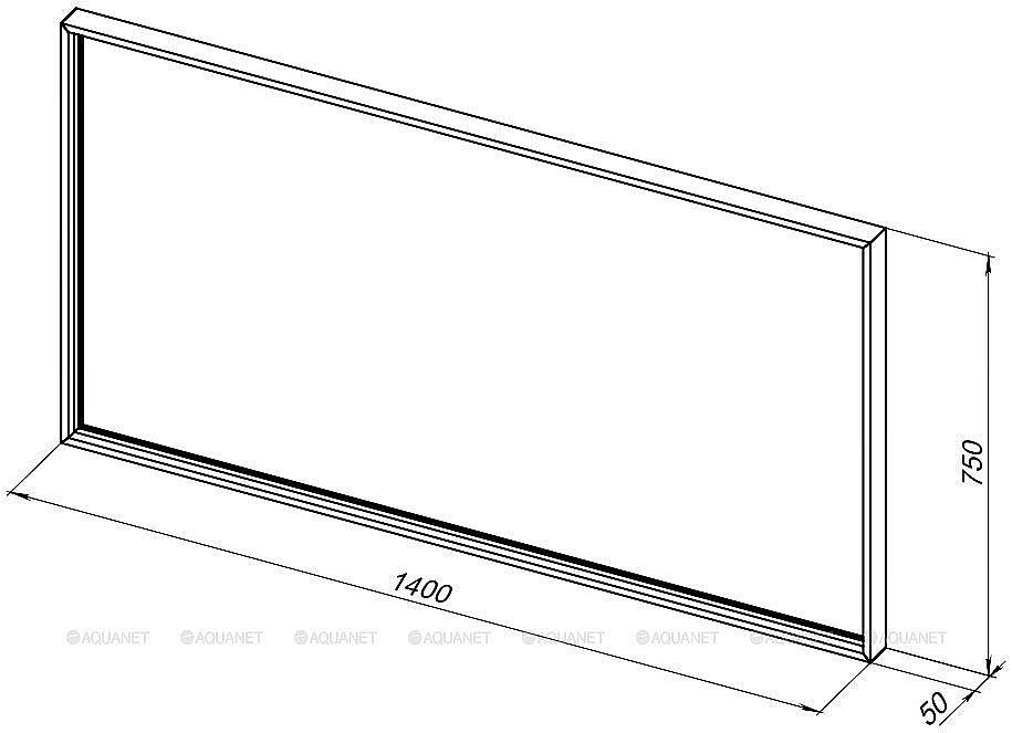 Зеркало De Aqua Алюминиум 261713 140 медь в ванную от интернет-магазине сантехники Sanbest