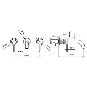 Смеситель для раковины Vincea Groove VBFW-4G1MB черный купить в интернет-магазине сантехники Sanbest