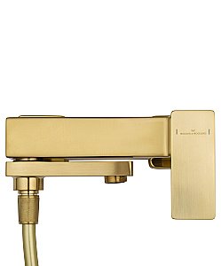 Смеситель для ванны с душем WONZON & WOGHAND CUBE 2.0 WW-88037068-BG брашированное золото купить в интернет-магазине сантехники Sanbest