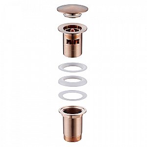 Донный клапан для раковины Abber AF0010RG розовое золото купить в интернет-магазине сантехники Sanbest