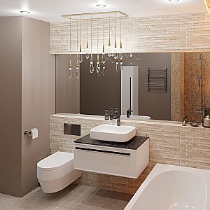 Тумба с раковиной LA FENICE Elba Bianco 90 белая/столешница черная для ванной в интернет-магазине Sanbest