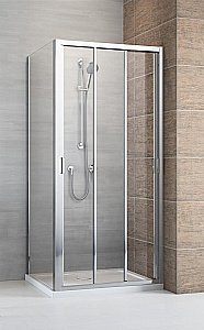 Душевой уголок Radaway Evo DW+S 105x75 стекло прозрачное/профиль хром купить в интернет-магазине Sanbest