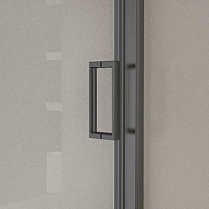 Душевая дверь Vincea City 140 VDS-5CT140CLGM стекло прозрачное/профиль вороненая сталь купить в интернет-магазине Sanbest