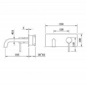 Смеситель для раковины BERGES VENTAS R 076015 оружейная сталь купить в интернет-магазине сантехники Sanbest