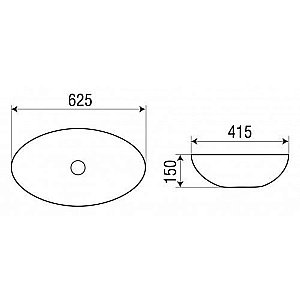 Раковина накладная WeltWasser WW ELBACH 3077 62,5 белая купить в интернет-магазине Sanbest