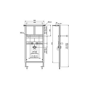 Инсталляция для раковины Koller Pool Washbasin Alcora ST1100 купить в интернет-магазине сантехники Sanbest