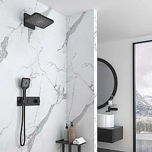 Душевая система Vincea Inspire VSFW-422TI4MB черная матовая купить в интернет-магазине сантехники Sanbest