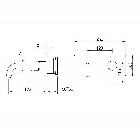 Смеситель для раковины BERGES VENTAS R 076015 оружейная сталь купить в интернет-магазине сантехники Sanbest