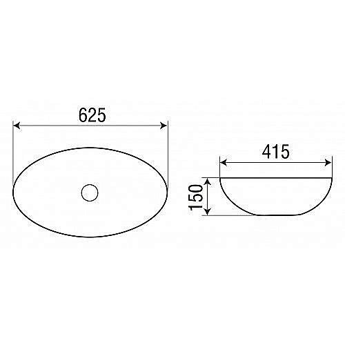 Раковина накладная WeltWasser WW ELBACH 3077 62,5 белая купить в интернет-магазине Sanbest