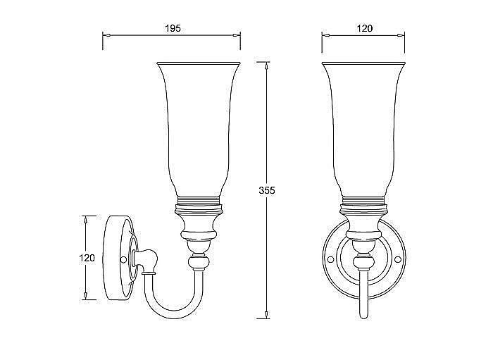 Декоративный светильник Burlington BL24 купить в интернет-магазине сантехники Sanbest