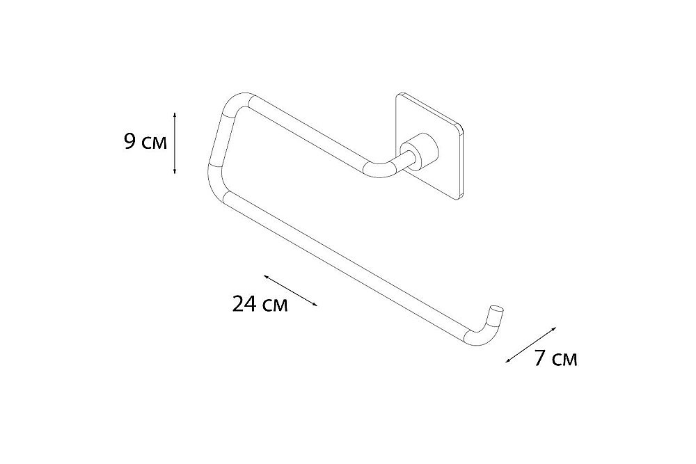 Держатель бумажных полотенец FIXSEN Square FX-93110C купить в интернет-магазине сантехники Sanbest