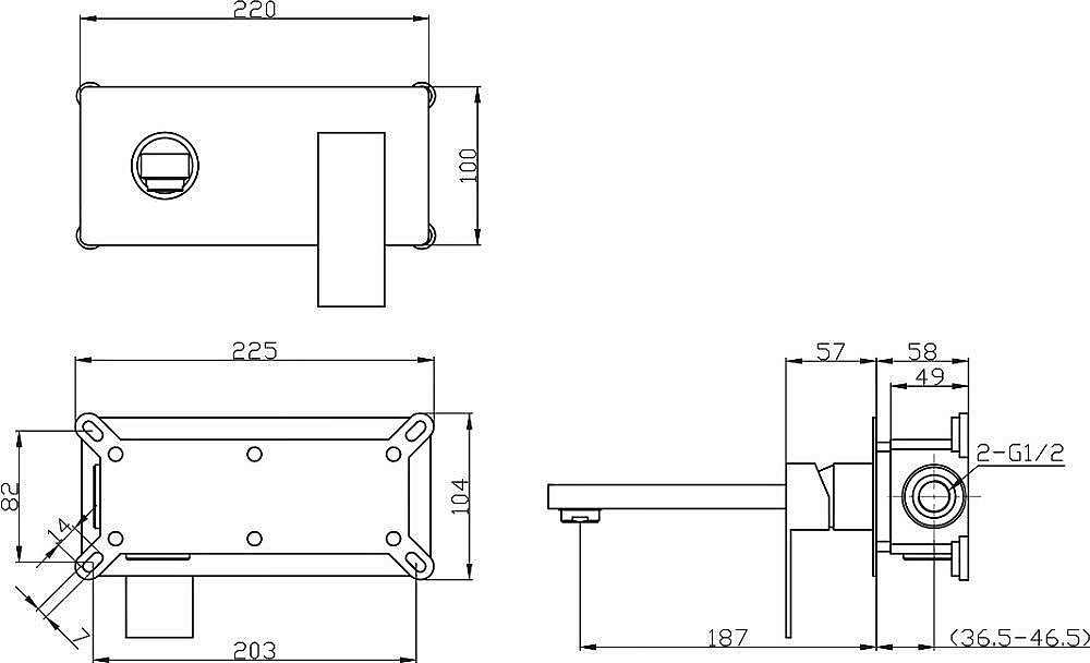 Встраиваемый смеситель Bien BL45020107 купить в интернет-магазине сантехники Sanbest