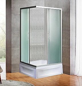 Душевой уголок River MORAVA XL 120/80/41 MT стекло матовое/профиль хром купить в интернет-магазине Sanbest