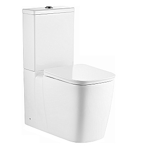 Напольный унитаз-компакт Black&White Gravity 7770WX безободковый, слив-торнадо, с крышкой микролифт, с бачком, белый глянцевый купить в интернет-магазине Sanbest