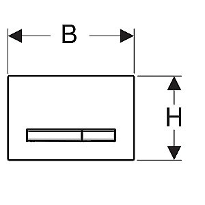 Кнопка для инсталляции Geberit Sigma50 115.671.DW.2 черный купить в интернет-магазине сантехники Sanbest