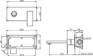 Встраиваемый смеситель Bien BL45020107 купить в интернет-магазине сантехники Sanbest