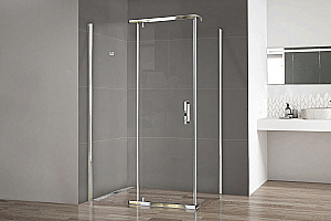Душевой уголок Royal Bath RB HPVD-T-CH 100х80 стекло прозрачное/профиль хром купить в интернет-магазине Sanbest