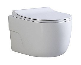 Унитаз подвесной Art&Max VERONA AM012CHRT/SC белый, с сиденьем микролифт, безободковый купить в интернет-магазине Sanbest