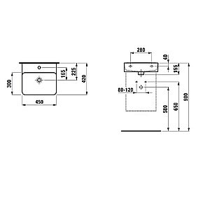 Раковина Laufen VAL 8.1528.1.000.104.1 белая купить в интернет-магазине Sanbest