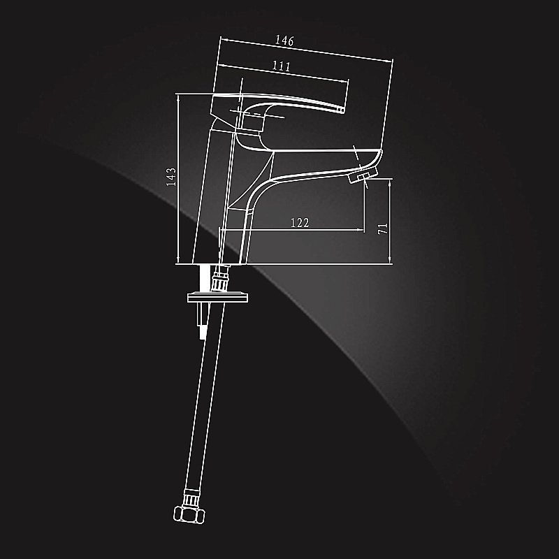 Смеситель для раковины Elghansa MONICA NEW 1622519 купить в интернет-магазине сантехники Sanbest