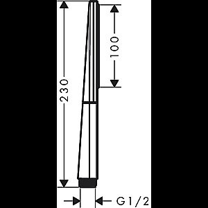 Душевая лейка Hansgrohe Rainfinity 26867990 золото купить в интернет-магазине сантехники Sanbest