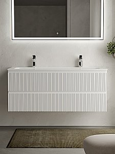 Тумба с раковиной Sancos SNOB R SNR120W 120 Bianco для ванной в интернет-магазине Sanbest