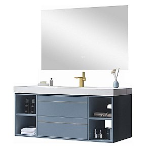 Тумба с раковиной Orans BC-1129 120 Matt Sky Blue для ванной в интернет-магазине Sanbest