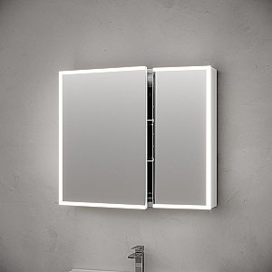 Зеркальный шкаф Sancos Evoke 100х70 SC80100 серый купить в интернет-магазине сантехники Sanbest