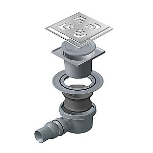 Душевой трап PESTAN Confluo Standard Square 1 Mask 15x15 с рамкой купить в интернет-магазине Sanbest