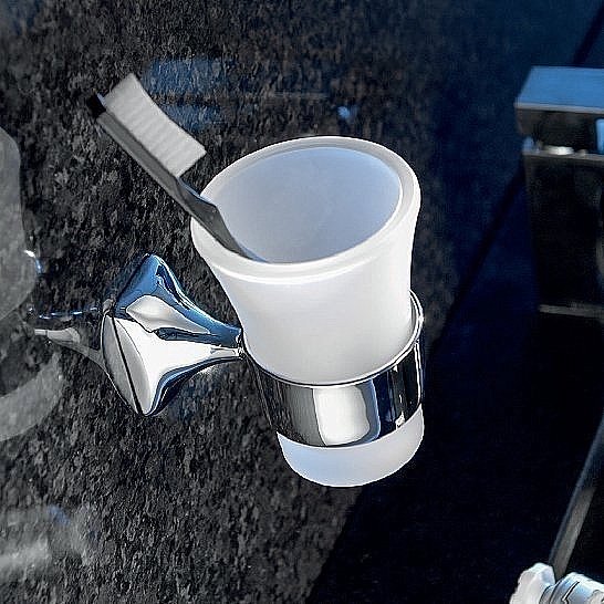 Стакан для зубных щеток Bertocci Leger Хром купить в интернет-магазине сантехники Sanbest