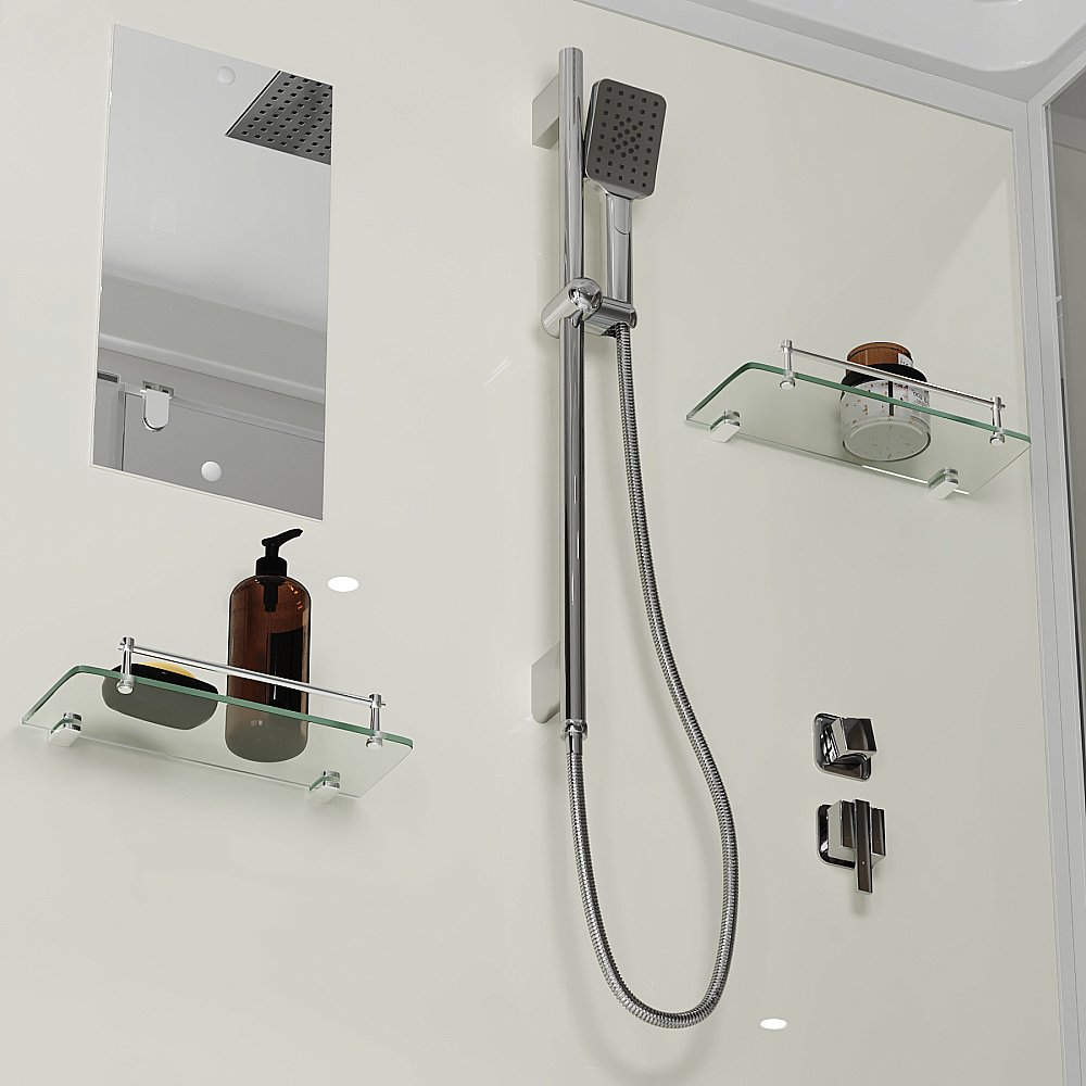 Душевая кабина Niagara Standart ST120/90/15Q 120х90 стекло прозрачное/профиль белый купить в интернет-магазине Sanbest