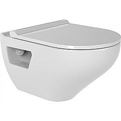 Унитаз подвесной Bien ION IOKA050N2VP1W5000 белый, с крышкой микролифт, безободковый купить в интернет-магазине Sanbest