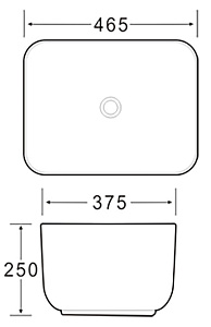 Раковина SantiLine SL-1112MB черная матовая купить в интернет-магазине Sanbest