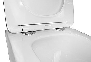 Унитаз подвесной Loranto Delphi AZ-91343 безободковый, смыв торнадо,с сиденьем микролифт, белый купить в интернет-магазине Sanbest