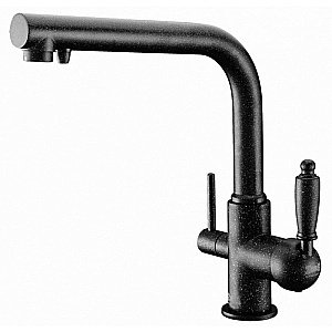 Смеситель для кухни Zorg Sanitary ZR 313 YF-33 Черный Металл купить в интернет-магазине сантехники Sanbest