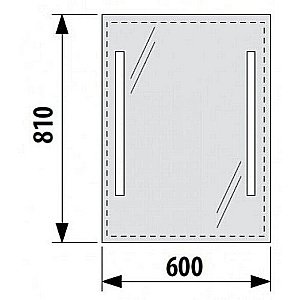Зеркало Jika Clear 4.5572.5 LED 60x81 в ванную от интернет-магазине сантехники Sanbest