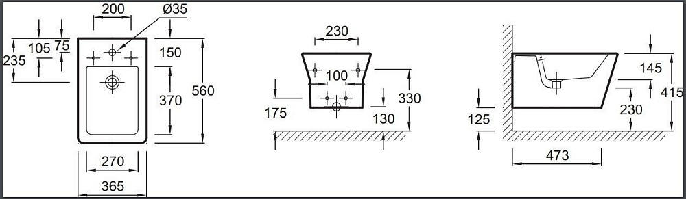 Биде подвесное Jacob Delafon REVE E4812-00 купить в интернет-магазине Sanbest