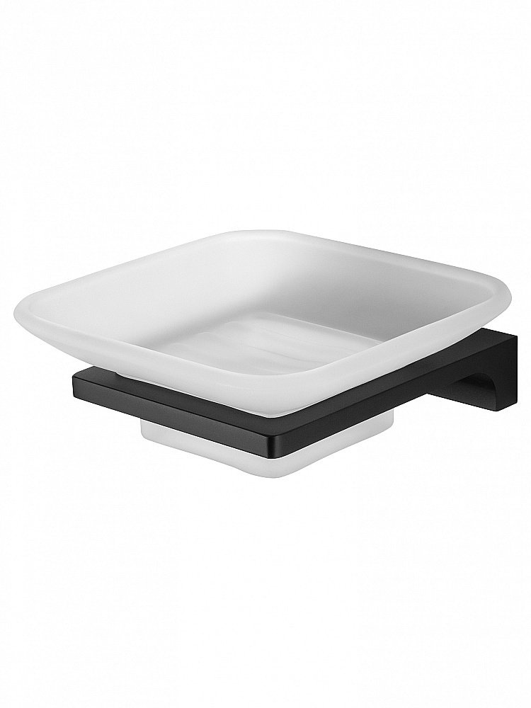 Мыльница с держателем WONZON & WOGHAND ECLIPSE, Черный (WW-9122-BL) купить в интернет-магазине сантехники Sanbest